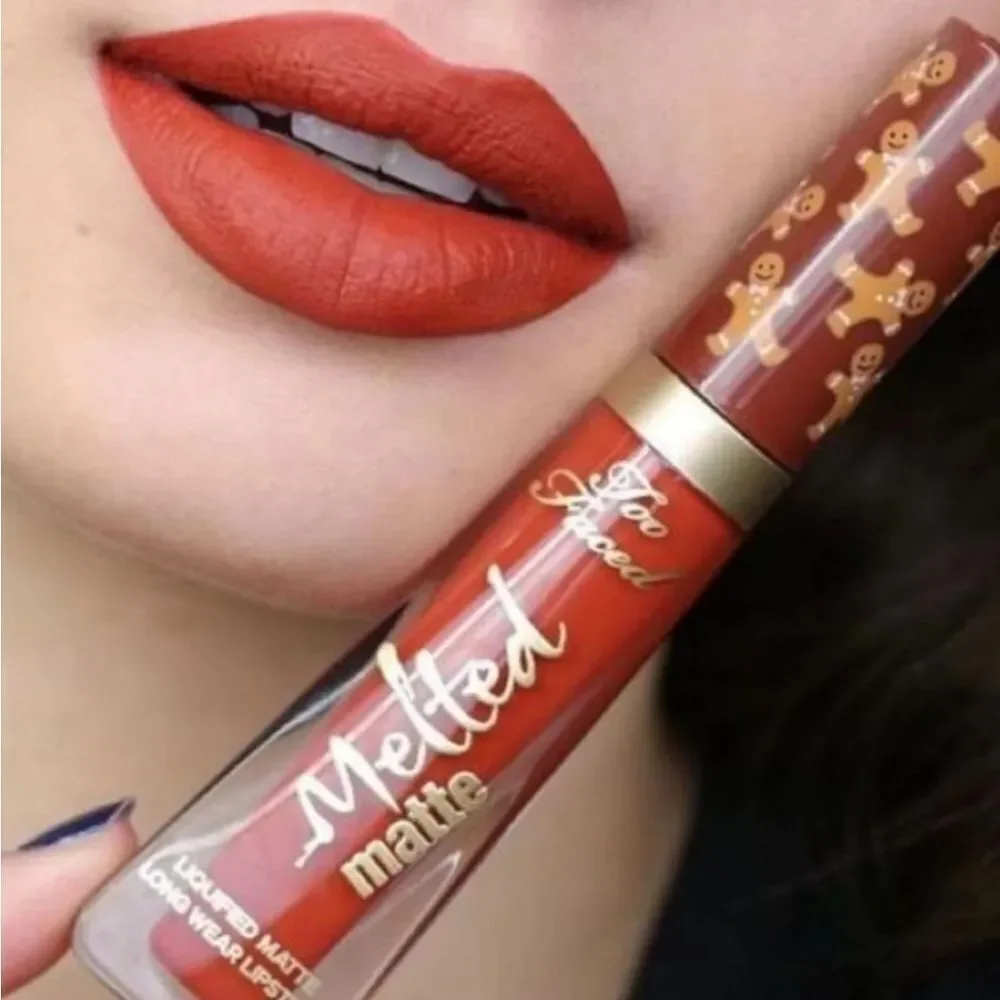 Too Faced Gingerbread Man Melted Matte Liquid Lipstick - No Sting Lip Plumping